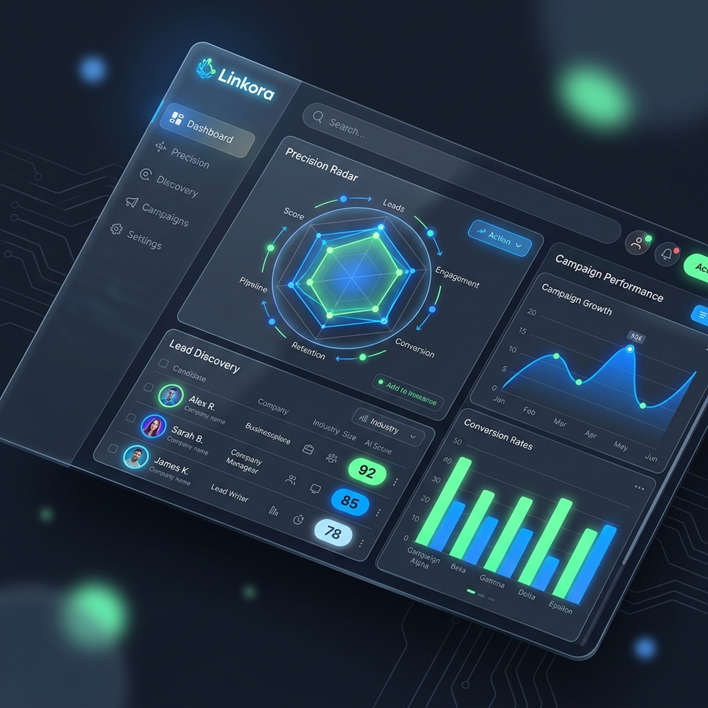 Linkora Dashboard Mockup